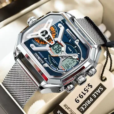 POEDAGAR Waterproof Chronograph Electronic Fashion Quartz